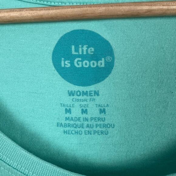 Life is Good Women M Tropical Coastal Nautical Resortwear Pineapple Graphic Tank - Picture 5 of 8